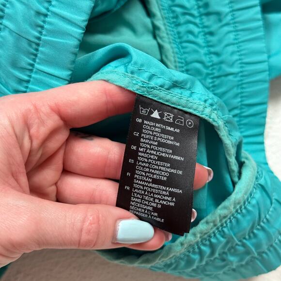 Divided By H&M Teal Bomber Moto Jacket, Size 6 - Picture 8 of 10